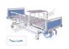 Powder - coated Steel Manual Double Crank Medical Hospital Bed With Center Control Brake