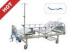 Popular Powder - coated Steel Manual adjustable hospital bed With Guardrail