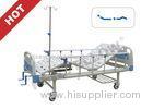 Popular Powder - coated Steel Manual adjustable hospital bed With Guardrail