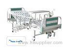 Manual Double Crank rotating Medical Hospital Beds with Overbed Table