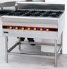 Restaurant 40KW /30KW / 20KW Commercial Gas Burner Range Stove , Stainless Steel