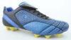 Custom PU, EVA, Rubber Blue / silver /yellow Waterproof Boys Walking Football Turf Shoes