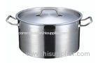 Commercial Short Stainless Steel Cookwares / Soup Pot 32L For Catering Industry