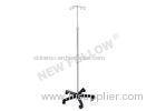 Mobile Aluminum Alloy Portable IV Stand Intravenous Poles ISO9001/13485