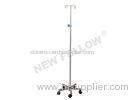 Stainless Steel Height Adjustable Portable IV Stand For First Aid Center