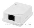 Wall Mounted RJ45 Network Keystone Jack for Single Port Surface Mount Box