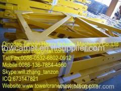 Self Climbing Tower Crane , 40m free standing TC6010-6 Q345B Steel