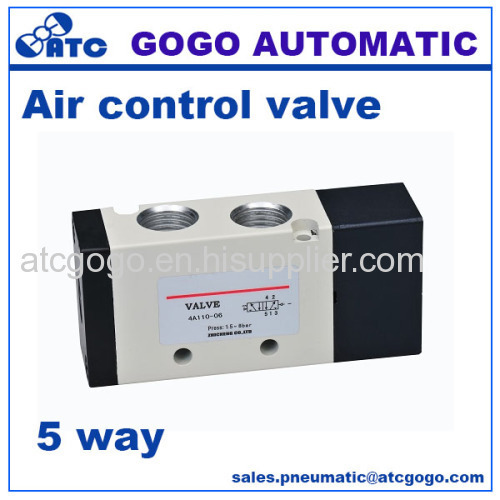 AirTAC 4A310-10 Single Air Piloted Pneumatic Valve 5 Way 2 Position 3/8" 