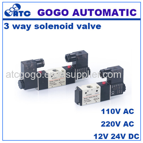 5 way air control pneumatic valve M5 1/8 1/4 3/8 1/2 thread BSP NPT