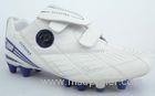 white Childrens Soccer Shoes Breathable , personalised football boots