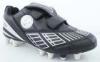 Wide mens blackout football boots , Indoor youth turf soccer shoes