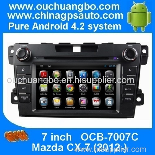 Ouchaungbo Auto Radio DVD Multimedia System for Mazda CX-7 (2012-) Android 4.2 DVD GPS Player Stereo 3G Wifi BT