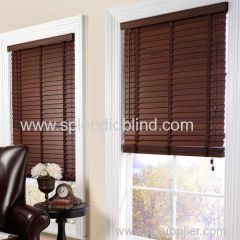 2 inch venetian window wood blinds or components 1.5''/35mm Timber Wood Blinds with Wand control Mechanism