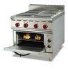 Commercial Stainless Steel Electric 4 / 6 Head Hot Plate Cooker With Oven ZH-TE-4