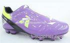 purple Customized Indoor Soccer Shoes , junior Soft Ground Soccer Cleats