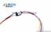 Rotary table robotics capsule slip ring and split ring connector without flange