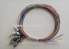 12 color SC simplex Fiber Optic Pigtail with SC connectors , 1.5M Fiber Cable