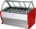 Energy-saving Ice Cream Commercial Refrigerator Freezer Showcase