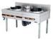 Silver Commercial Gas Burner Cooking Range 48KW For Kitchen , 1800x800x970mm