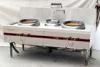 Stainless Steel 550W 2 Burner Commercial Kitchen Equipments / Gas Cooking Stoves