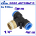 8mm 6mm unoin connector parts for powder filling machine