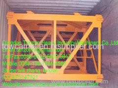 Flat Head Tower Crane Mast Sections , Tower Crane Spare Parts,Crane Mast