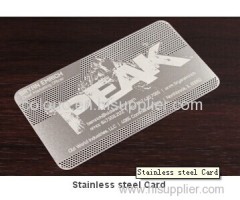 Stainless steel Card Stainless steel Card