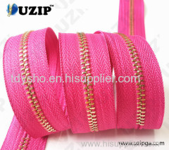 light gold Long Chain Zipper