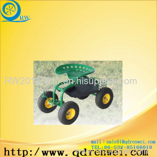 Rolling Garden Work Seat Cart