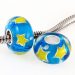 Fashion Handmade Christmas Star Glass Beads in 925 Silver Core Wholesale