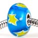 Fashion Handmade Christmas Star Glass Beads in 925 Silver Core Wholesale