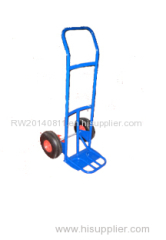 heavy duty metal hand trolley with folding plate