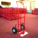 portable hand trolley with two wheel