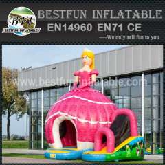 Cartoon inflatable bouncy slide