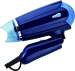Traving hair dryer with foldable handle