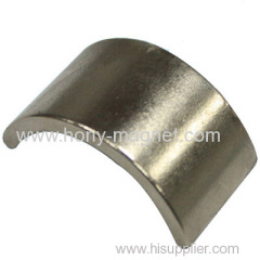 Sintered Arc shape ndfeb motor rotor magnet