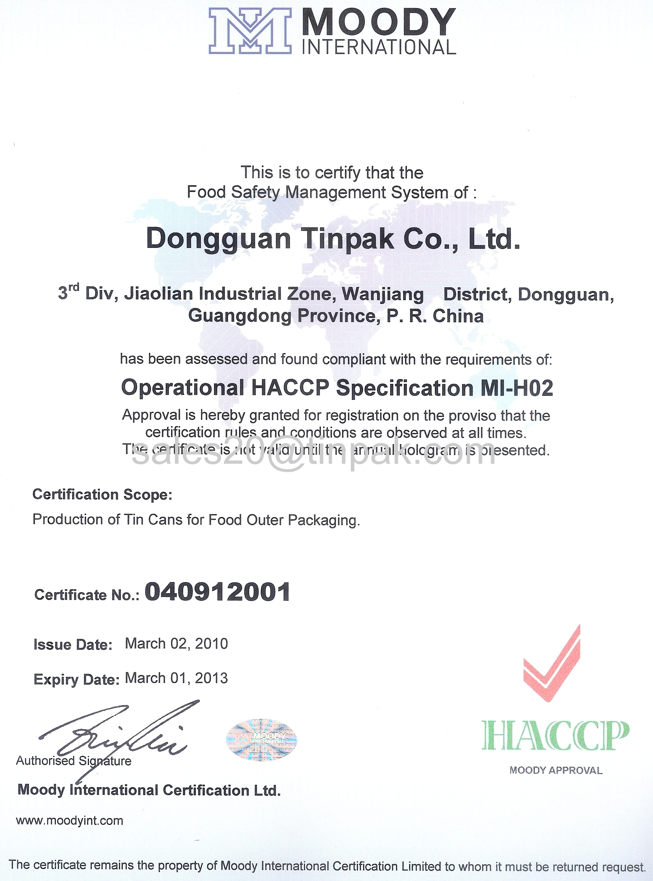 HACCP