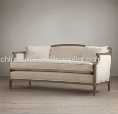 Sofa of linen wooden