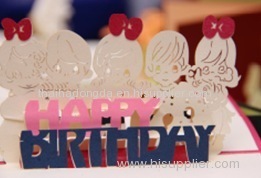 Birthday handmade 3D greeting card