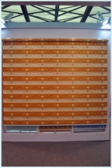 High quality 1%openness factor sunscreen fabric design with valance sun shade