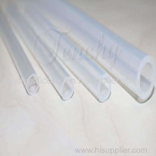 Clear non reinforced silicone tubing
