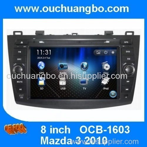 Ouchuangbo car radio DVD player for Mazda 3 2010 GPS navi multimedia stereo system