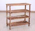 Custom Solid Wooden Display Stands Home Furniture In Balcony