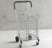 Powder Coated Metal Display Stands , Foldable Shopping Cart