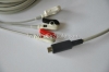 MEK One piece 3 lead ECG Cable with leadwires