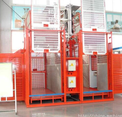 Construction Hoist/Double Cage Construction Elevator/2T Construction Lifter