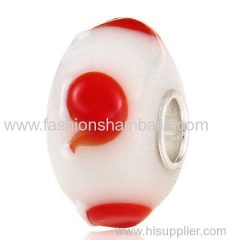 Handmade Christmas hat Glass Beads in 925 Silver Core
