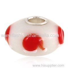Handmade Christmas hat Glass Beads in 925 Silver Core