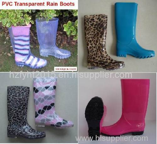 New Fashion Printing PVC Rain Boots, Woman Rain Boot, Boots