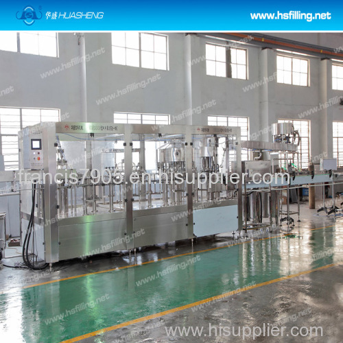 Monoblock Rotary Mineral Water Filling Machine , Beverage Automatic Filling Line